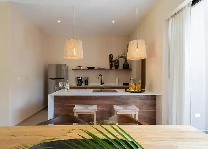 Departamento Boho Chic, Alberca Privada , Centrico Apartamento Tulum