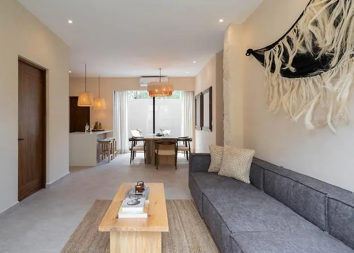 Departamento Boho Chic, Alberca Privada , Centrico * Tulum